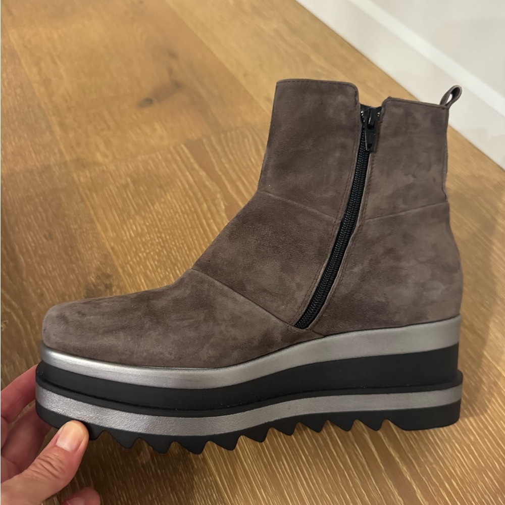 Brown Suede Platform Boot - image 4